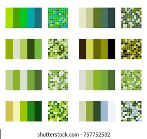  Color Palette Set Background. Harmony Color Combos Spectrum