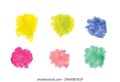 Farbpalette der Aquarellfarben 