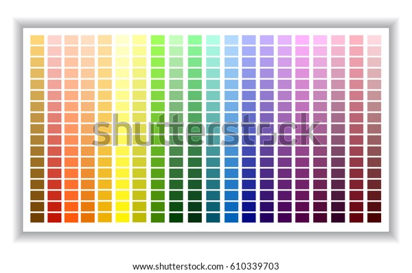 カラーパレット カラーシェードグラフ ベクターイラスト のベクター画像素材 ロイヤリティフリー 610339703