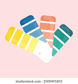 Color palette showing samples for creative design