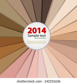 Color palette The skin colors vector 2014
