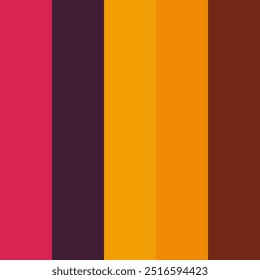 A color palette with strokes of warm, vibrant colors