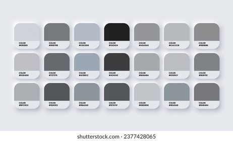 Color Palette, Color Swatches in RGB, HEX Colors, Pastel Colour in HEX Codes Catalog. Paint Colours Palette, Neutral Tones