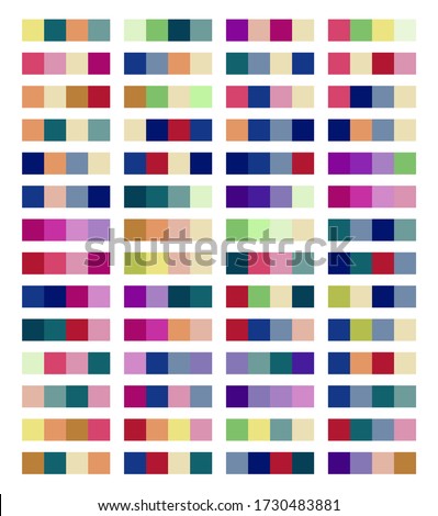 Color Palette Swatches Vector Design