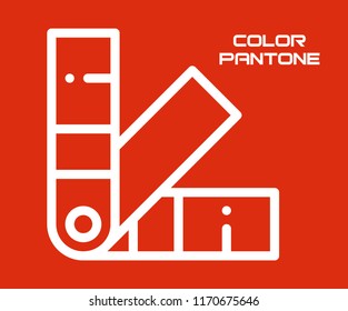 COLOR PALETTE SYMBOL VECTOR ICON