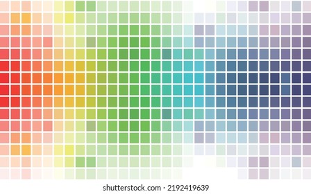 Color palette. Table color shades. Color harmony. Trend colors. Vector illustration