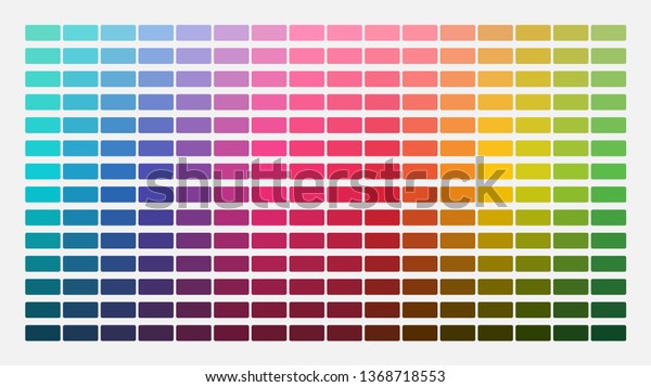 カラーパレット 表の色合い 色の調和 トレンド色 ベクターイラスト のベクター画像素材 ロイヤリティフリー