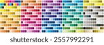 Color Palette. Color Template Chart for your design. Print Test Page. Color Numbers or Names. RGB, CMYK, Pantone. Vector color palette