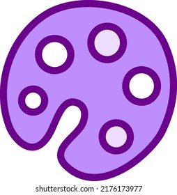 Color palette tool, illustration, vector on a white background.