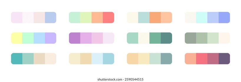 Color Palette Vector Collection for Design Inspiration