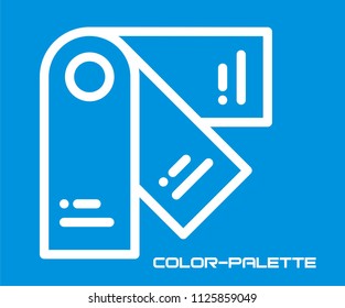 COLOR PALETTE VECTOR ICON 