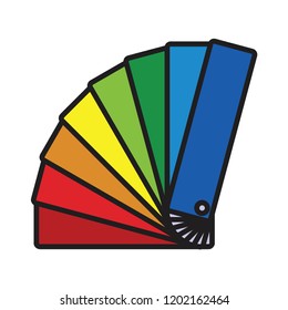 Color palette vector icon