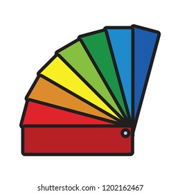 Color palette vector icon