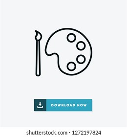 Color palette vector icon