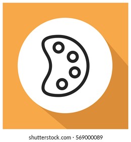 Color palette vector icon
