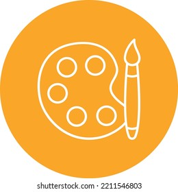 Color Palette vector icon. Can be used for printing, mobile and web applications.