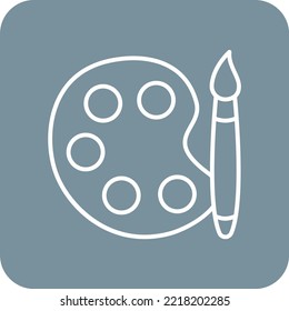 Color Palette vector icon. Can be used for printing, mobile and web applications.