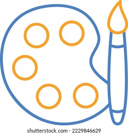 Color Palette vector icon. Can be used for printing, mobile and web applications.