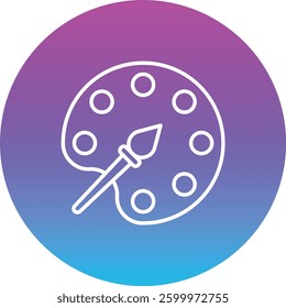 Color Palette vector icon. Can be used for printing, mobile and web applications.