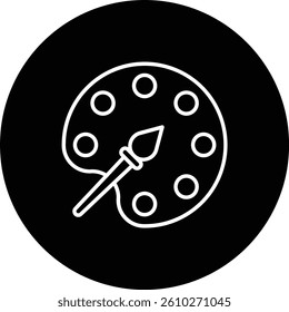 Color Palette vector icon. Can be used for printing, mobile and web applications.