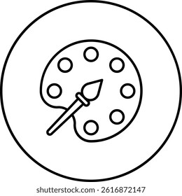 Color Palette vector icon. Can be used for printing, mobile and web applications.