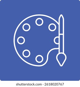 Color Palette vector icon. Can be used for printing, mobile and web applications.