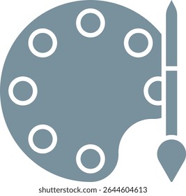 Color Palette vector icon. Can be used for printing, mobile and web applications.