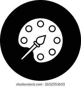 Color Palette vector icon. Can be used for printing, mobile and web applications.