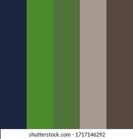 color palette vector illustration green.color guide.pantone