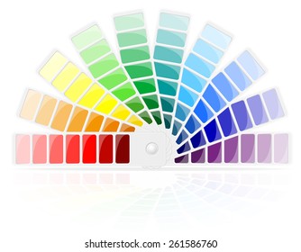 color palette vector illustration isolated on white background