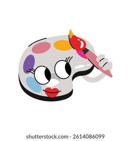 Color palette Vector Sticker. Eps 10 File 