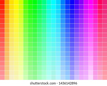 Color Palette.Bright Vector Background with Colors Collection.Bright Color Squares Set isolated on White Background.