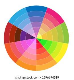 Color Palette.Bright Vector Background with Colors Collection.Bright Color Squares Set isolated on White Background.