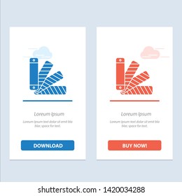 Color, Pallet, Pantone, Swatch  Blue and Red Download and Buy Now web Widget Card Template
