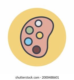 Color Pallete Parte 2 - Estilo 8. ilustración simple. Trazo editable. vector de plantilla de diseño