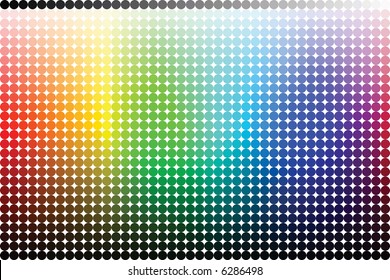 Color Pallete (spectrum) Made From Circles