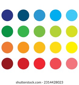 Color pallete vector icon design. Abstract Colored Palette Guide.