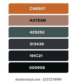 Color Pallets, Color Combination, inspiration, color palette vector for scene 06