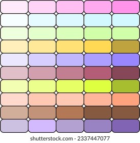Color pallets with different shades, vector background abstract 