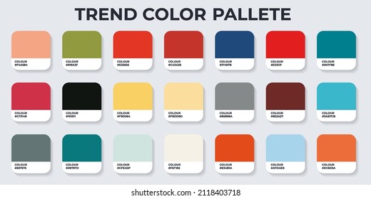 Color Pantone. Palette Catalog Samples in RGB Color Vector Illustration