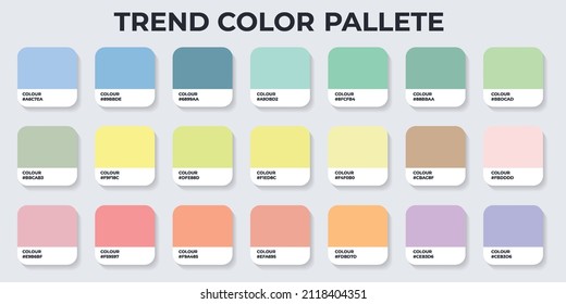 Color Pantone. Palette Catalog Samples in RGB Color Vector Illustration