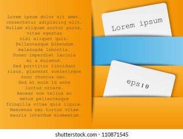 Color paper background with place for text