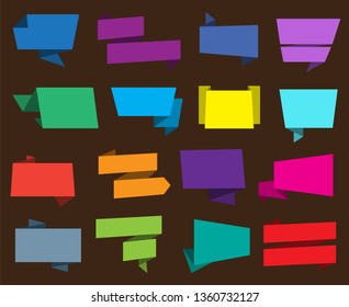 Color paper banners