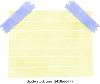 Color paper stickers for notes blank post it illustration