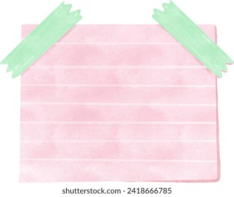 Farbpapieraufkleber für Noten mit Leerzeichen, Illustration