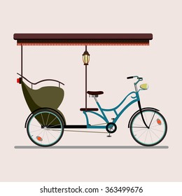 color passenger bike for transportation