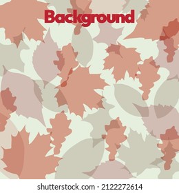 Color pastel leaf background template for your illustration
