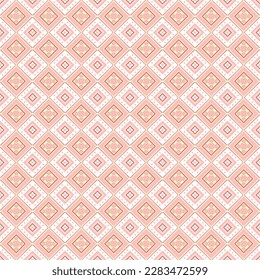 Fondo vectorial de patrón transparente rosa con color brillante. Diseño tradicional. Forma cuadrada de patrón geométrico con pequeños elementos para la decoración de ropa, bordado, envoltura, banner, arte.