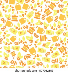Color pattern with coffee