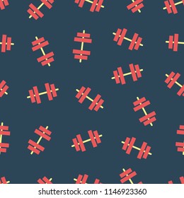 Color pattern with dumbbells